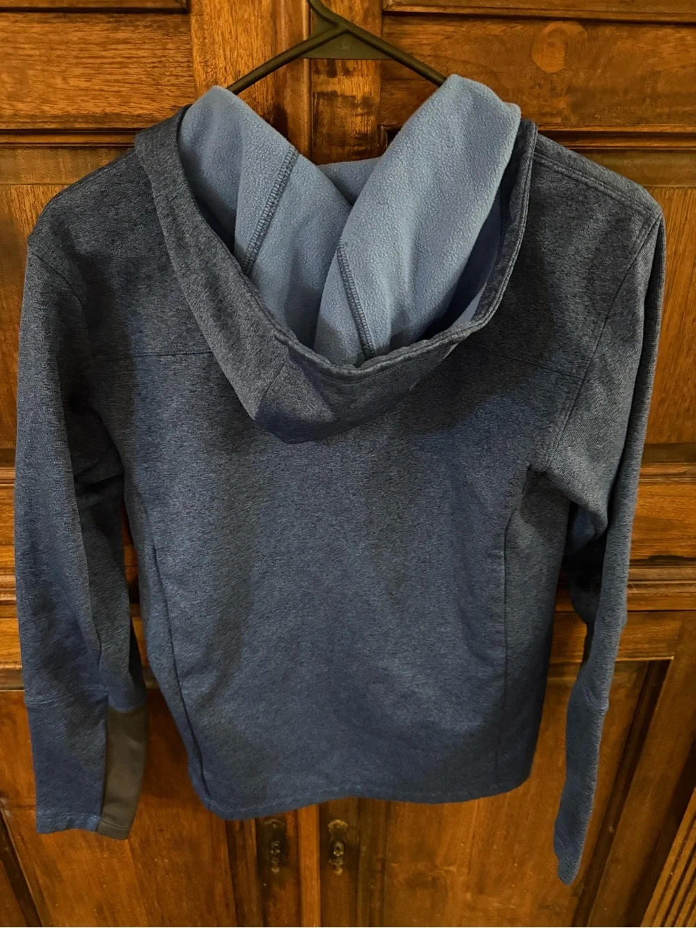 North Face Jacket Men S Blue Canyonlands Hoodie Full Zip Fleece Lined Outdoor